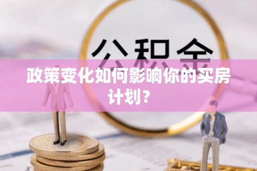 绿园政策变化如何影响你的买房计划？